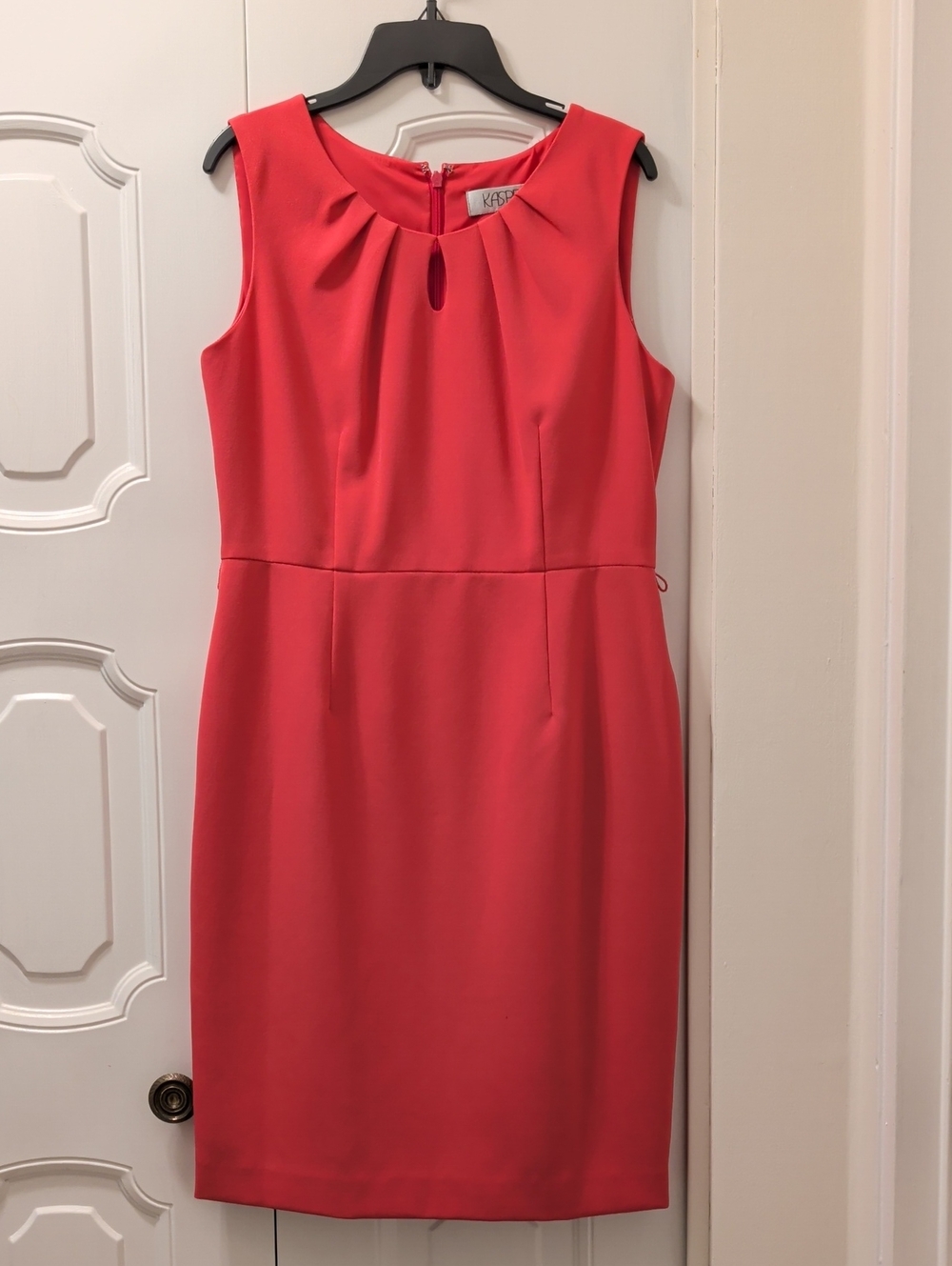 Kasper Pink Sleeveless Sheath Dress Size 4P